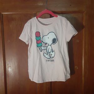 Family Fun Lt Pink/Snoopy Top Size S